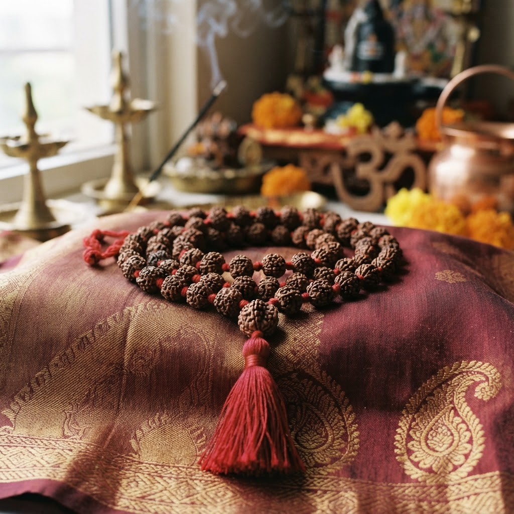 Original 5 Mukhi Rudraksha Mala